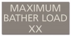 State Pool Sign - Maximum Bather Load - Virginia Compliant