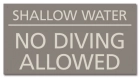 State Pool Sign - No Diving - Arizona and South Carolina Compliant