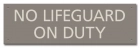 State Pool Sign - No Lifeguard on Duty - Montana Compliant