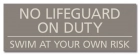 State Pool Sign - No Lifeguard - South Carolina Compliant