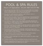 State Pool Sign - Pool & Spa Rules - New Jersey Compliant