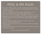 State Pool Sign - Pool and Spa Rules - Wyoming Compliant