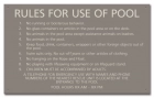 State Pool Sign - Pool Rules and Regulations - Mobile, AL Compliant