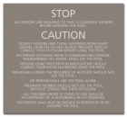 State Pool Sign - Pool Rules and Regulations - Mobile, AL Compliant