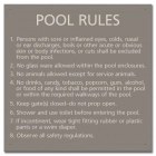 State Pool Sign - Pool Rules - Arizona Compliant