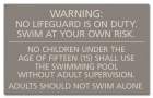 State Pool Sign - Pool Rules - DC Compliant