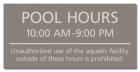 State Pool Sign - Pool Rules - Delaware Compliant