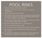 State Pool Sign - Pool Rules - Georgia Compliant