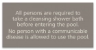 State Pool Sign - Pool Rules - Massachusetts Compliant