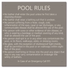 State Pool Sign - Pool Rules - Massachusetts Compliant