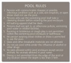 State Pool Sign - Pool Rules - Michigan Compliant