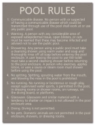 State Pool Sign - Pool Rules - Minnesota Compliant