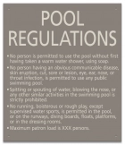 State Pool Sign - Pool Rules - Nebraska Compliant