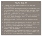 State Pool Sign - Pool Rules - New Hampshire