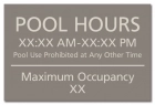 State Pool Sign - Pool Rules - New York Compliant