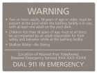 State Pool Sign - Pool Rules - New York Compliant