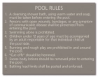 State Pool Sign - Pool Rules - OK Compliant