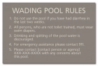 State Pool Sign - Pool Rules - Oregon Compliant