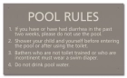 State Pool Sign - Pool Rules - Virginia Compliant