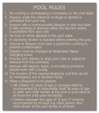 State Pool Sign - Pool Rules - WA Compliant