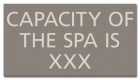 State Pool Sign - Spa Capacity - Montana Compliant