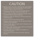 State Pool Sign - Spa Rules - Arkansas Compliant
