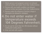 State Pool Sign - Spa Rules - Atlanta, Georgia Compliant