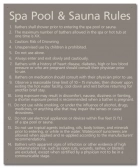 State Pool Sign - Spa Rules - DC Compliant