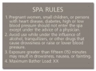 State Pool Sign - Spa Rules - Indiana Compliant