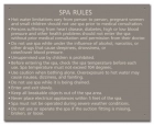State Pool Sign - Spa Rules - Maine Compliant