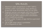 State Pool Sign - Spa Rules - Mississippi