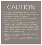 State Pool Sign - Spa Rules - Montana Compliant
