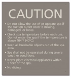 State Pool Sign - Spa Rules