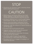 State Pool Sign - Spa Rules - Oregon Compliant