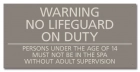 State Pool Sign - Spa Rules - Texas Compliant
