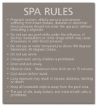 State Pool Sign - Spa Rules - Virginia Compliant