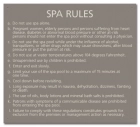 State Pool Sign - Spa Rules - Virginia Compliant