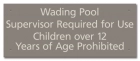 State Pool Sign - Wading Pool Rules - OK Compliant