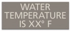 State Pool Sign - Water Temperature - Wisconsin Compliant