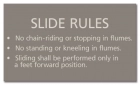 State Pool Sign - White-Water Slide Rules - New York Compliant