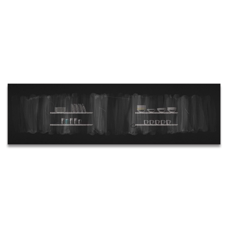 Tertiary Wall Chalkboard WallcoveringPrototypical Size