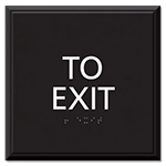 "To Exit" Egress Sign - CA Compliant