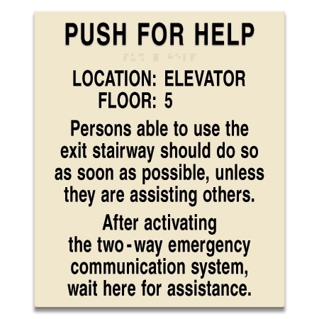 Two-Way Communication Information Sign