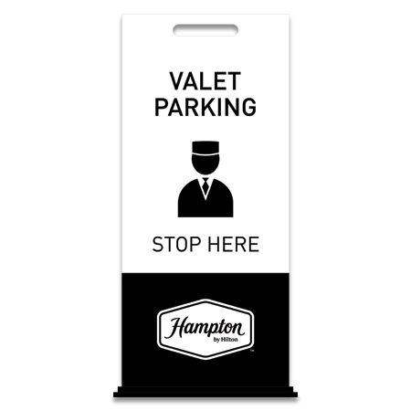 Valet Parking Free-Standing Floor Sign