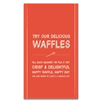 Waffle Wall Panel Non-Standard HeightTop of Graphic Can Be Trimmed