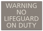 Warning: No Lifeguard on Duty - Missouri