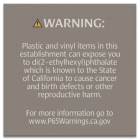 Warning Sign: Plastic and Vinyl - CELTEC Material