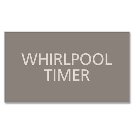 Whirlpool Timer Sign