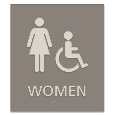Women Sign w/Female & ISA Symbols