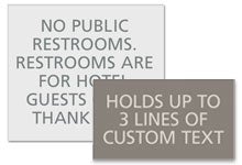 Customizable
Signs